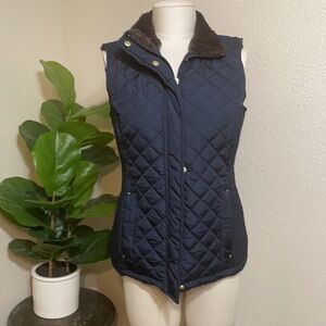WEATHERPROOF | faux fur quilted vest
